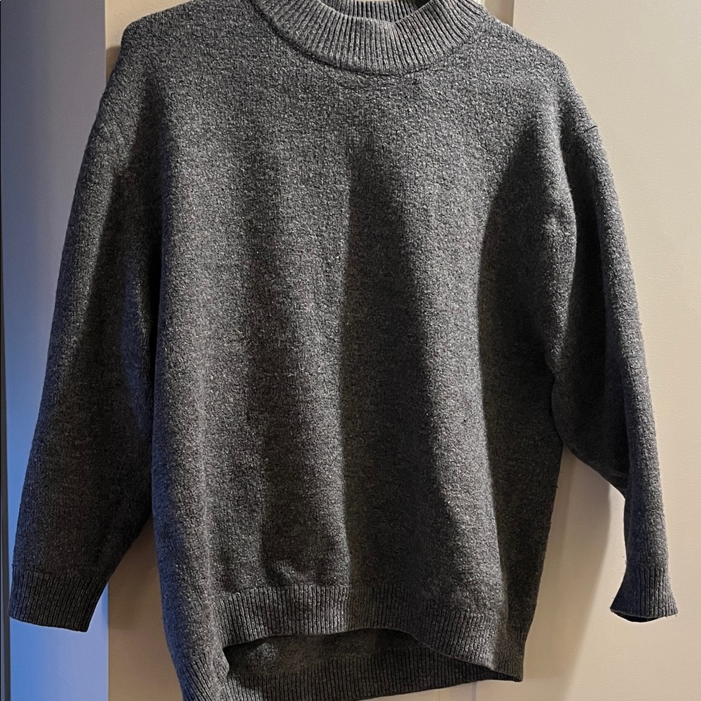 Zara Knit grey sweater, size small